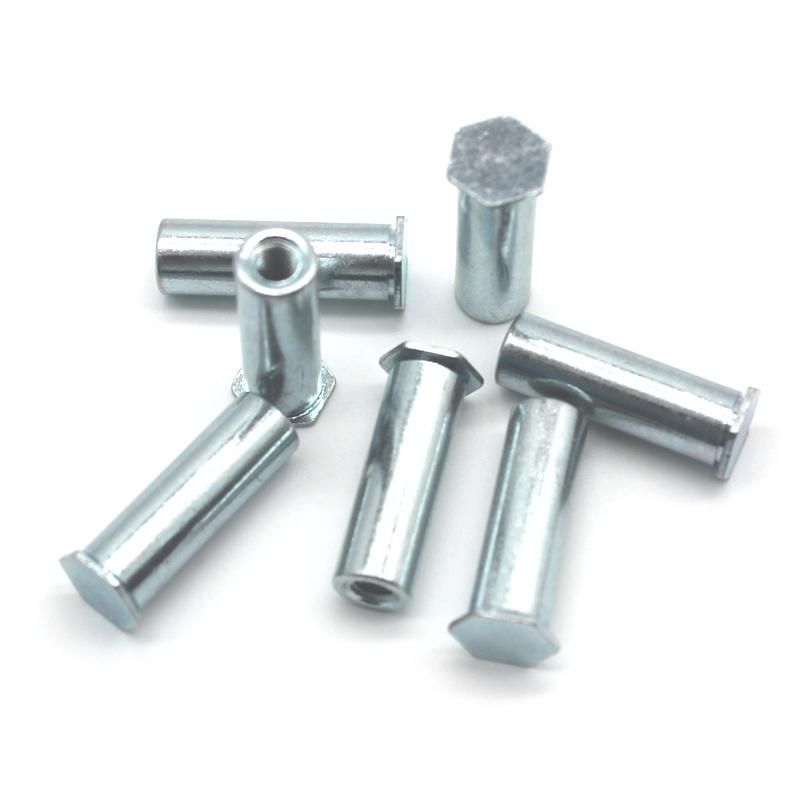 M4stainless Steel Hex Head Blind Hole Threaded Self Clinching Fasteners for Sheet Metal