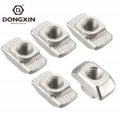 M4-M48 DIN508 Spring Slot Locking T-Slot Nut, Aluminum Profile Slot T Nut