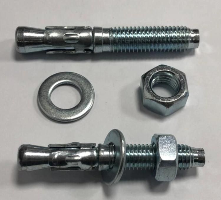 Metric Thread Wedge Anchors Zinc Plated
