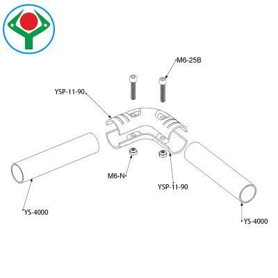 Ysc-16 China Source Joint Maker Round Angle Joint Set for Lean Pipe System