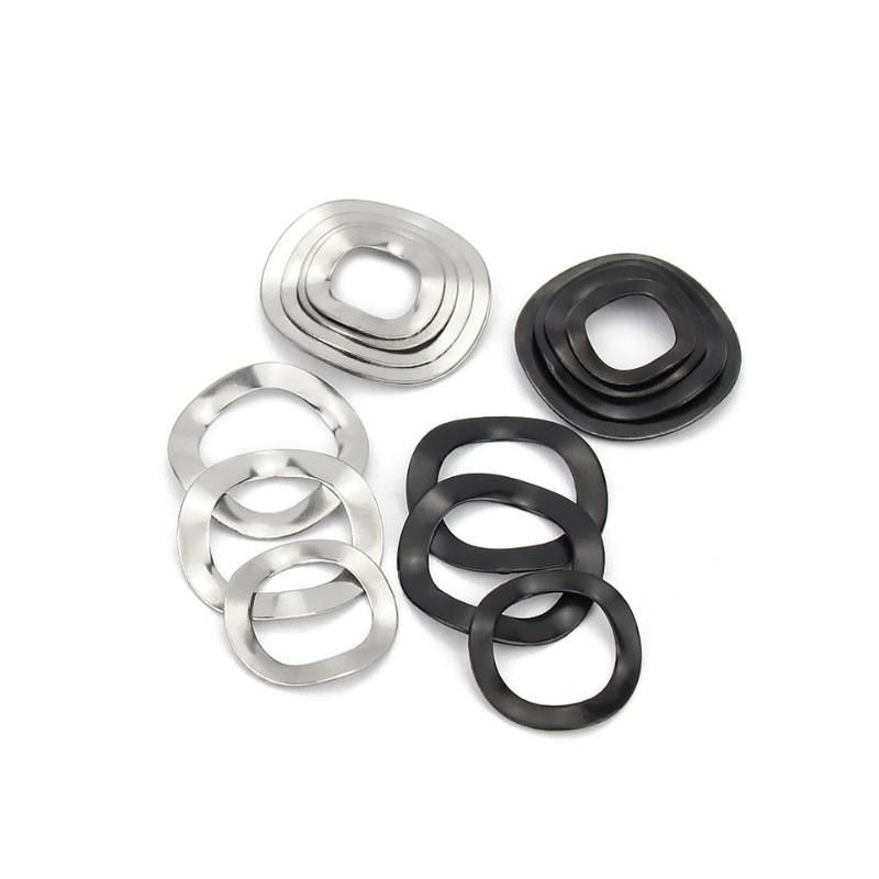 High Carbon Steel 65mn Curved Steel Spring Wave Washer Stainless Steel 304/316 Wave Spring Lock Washer for Screw and Nut