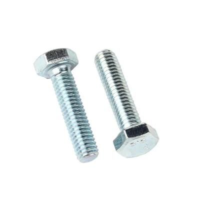Grade 8.8 Blue-White Zinc Plated External Hexagon Bolt/Anchor Bolt