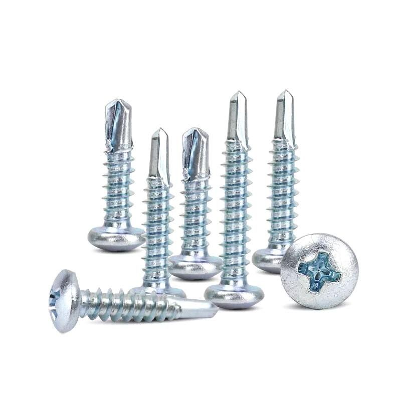 Steel Square Pan Head Self-Drilling Screw with Zinc Plating