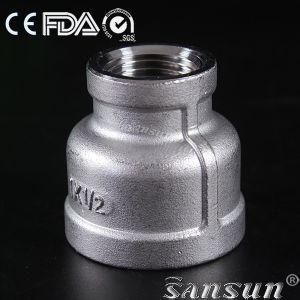 304 Stainless Steel Pipe Fitting, Metal Female Reducing Socket Banded Bsp