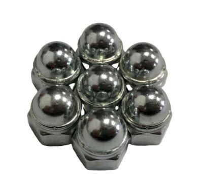 2 PCS Acorn Cap Nut Welding Type with Non-Metallic Insert
