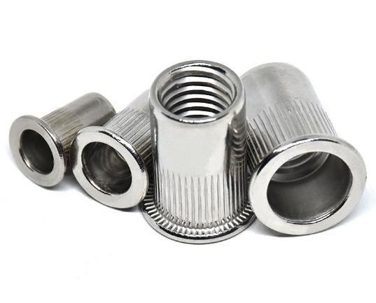 Countersunk Head Rivet Nuts, Flat Head Knurled Insert Nuts