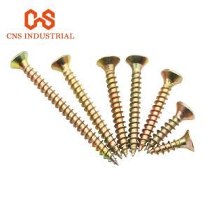 Wholesale Self Tapping Chipboard Screw Yellow Zinc Plated Chipboard Screw