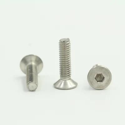 SS304 Stainless Steel Hex Socket Countersunk Head Screw