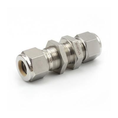 Stainless Steel 316 Compression Tube Fittings Bulkhead Union Male Female Connector