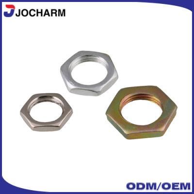 Galvanized Carbon Steel Hex Panel Jam Thin Nut