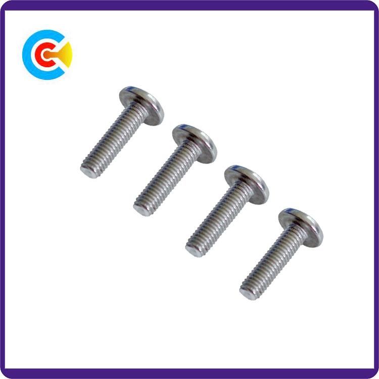 DIN/ANSI/BS/JIS Carbon-Steel/Stainless-Steel 4.8/8.8/10.9 Galvanized Phillips Pan Screw for Building Railway