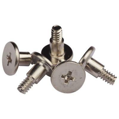 Nickel Plated Flat Ultra Low Profile Head Phillips Shoulder Small Screws