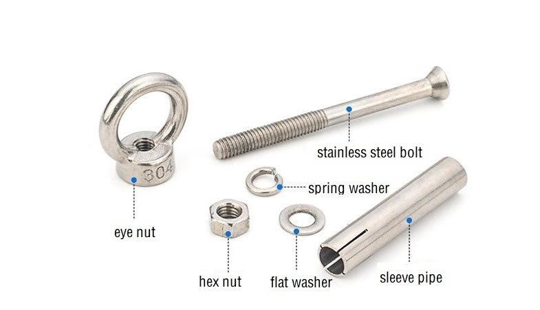 Stainless Steel Expansion Sleeve Anchor Bolt with Lifting Eye Nuts