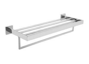 Polished Bathroom Accessory Stainless Steel 304 Easy Installation Towel Shelf