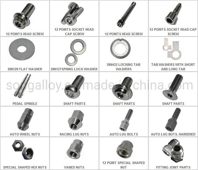 Fasteners DIN 6378 Clip Bolts and Nuts in Stainless Steel and Titanium Screw