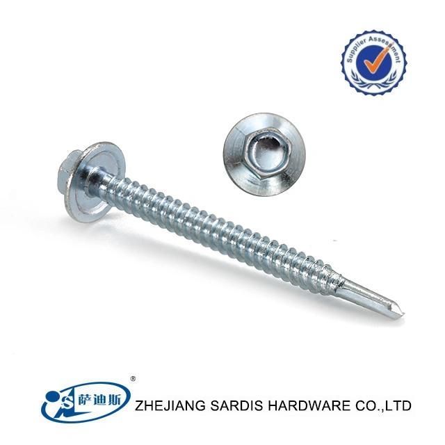 Hex Flange Head Self Drilling Screw with PVC Washer