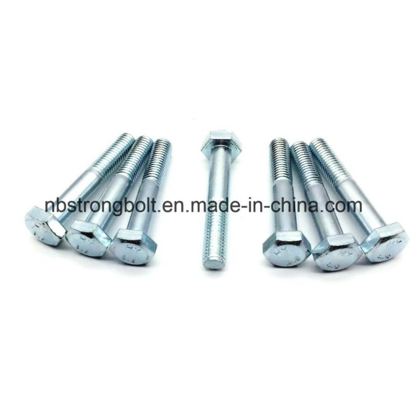 DIN931 Hex Bolt with Zinc Plated