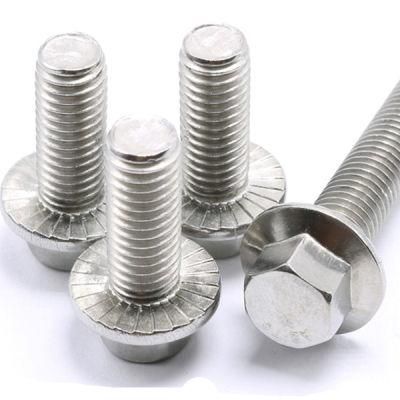 DIN6921 Stainless Steel Factory Direct SS304 A2-70 SS316 A4-80 Hex Flange Bolts/ Hex Bolt Hex Flange Screw Hex Flange Screw/ Hex Bolt with Flange