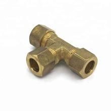 Equal Tee Brass Compression Fittings for Plumbing
