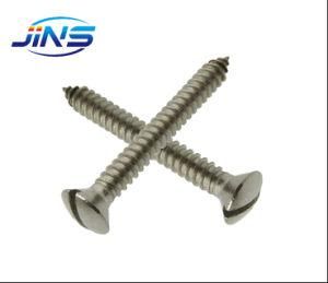 Hardware Fastener Carbon Steel Slotted Raised Countersunk Head Tapping Screws