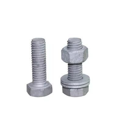 HDG - Carbon Steel-Grade4.8-M10*30 - DIN931-Hex Bolt