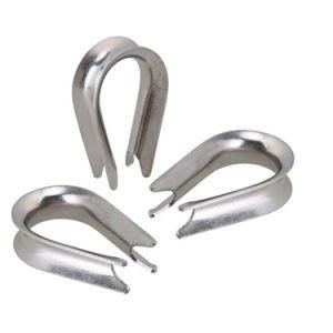 Stainless Steel 304 or 316 European Type Wire Rope Tube Thimble
