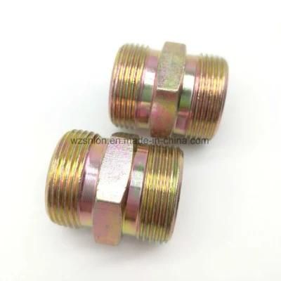 Brass Hex Threaded Nipple Pipe Fitting for Auto Parts