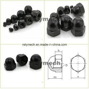 Black Zinc Round Head/Hex Head Cap Nut for Fasteners