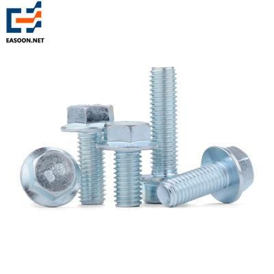 Factory Price 10.9 Zinc Plate Bolt Full Thread Hex Flange Bolt