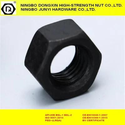 DIN934 Black Hex Nut Fasteners by Carbon Steel