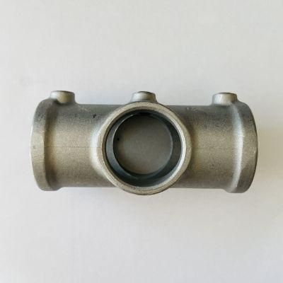 Aluminum Pipe Fittings 4 Way Cross Equal Tee Silver Aluminium Clamp Pipe Fittings