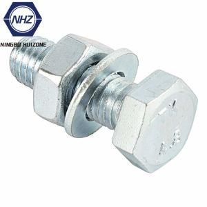 Zinc Plated Hex Bolt Set Screws Grade 4.8