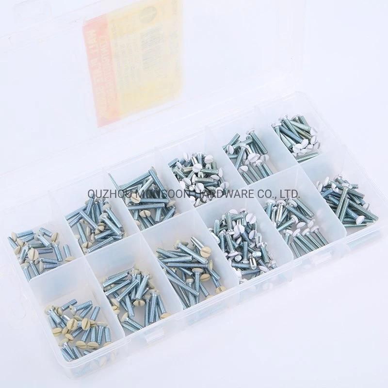 Slotted Round Head Screws Set Accessories Box