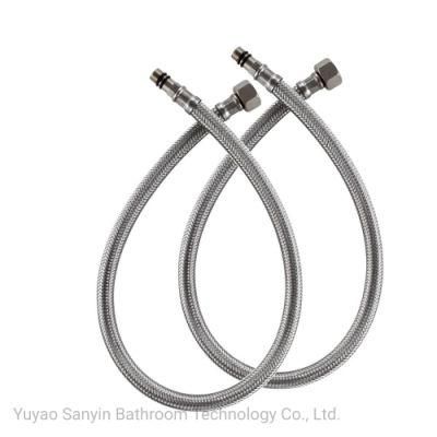 Stainless Steel Shower Hose Flexible Chrome Faucet Braided Water Hose Tap Replace Pipe for Kitchen Sanitary Ware