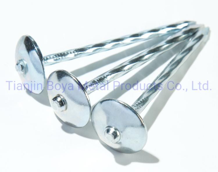 Good Quality Galvanized Umbrealla Head Roofing Nails 25kg Bag