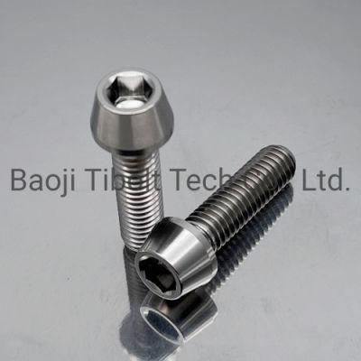 Titanium Tapered Socket Head Bolts M6X25