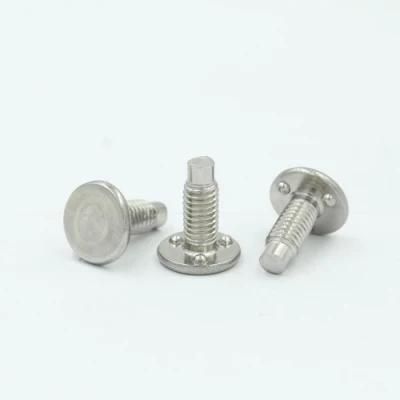 High Quality Carbon Steel Galvanized Silver Flat Head Welding Screws