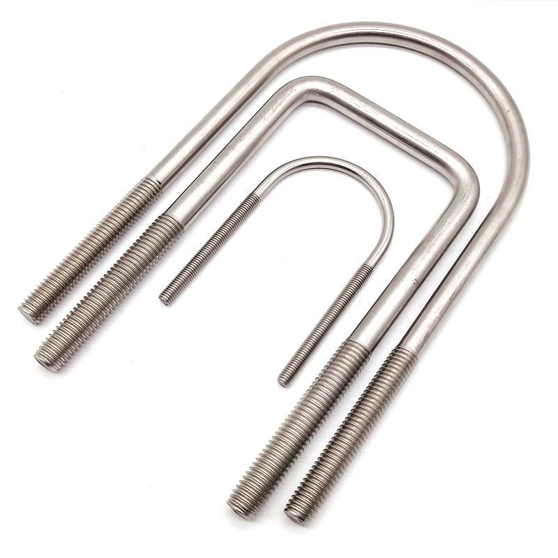 China Manufacturer M10 M12 M16 Carbon Stainless Steel HDG Square U Type Bolt Clamp