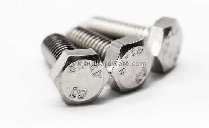 304 DIN933 Hex Bolts Hex Wood Screw
