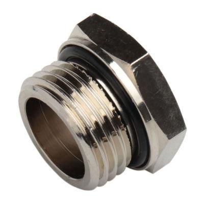 Xhnotion Pneumatic Brass Connector Male G1/8&prime;&prime; Brass Stopper