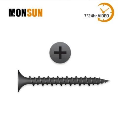 Black/Gray Phosphated Phillips Bugle Head Hi-Lo Hilo Thread Drywall Screws/Tornillos for Plaster Fibreboard