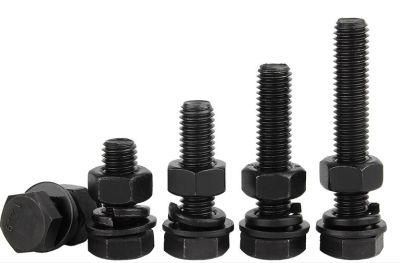 M10-M12 Grade 12.9 External Hexagon Screw Nut Set Large Full High Strength Bolt Combination Bolt