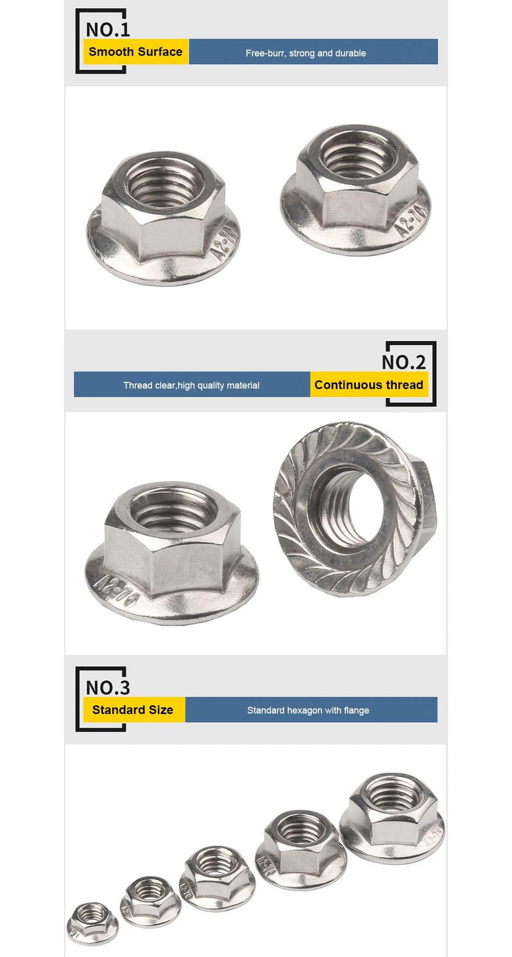 Collar Nuts Hexagon Head Nuts A2-70 Nuts