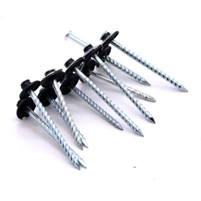 China Supplier Hotsale Galvanized Metal Hexagon Washer Head Self Drilling Screw with Rubber Washers