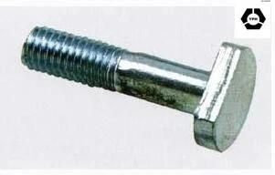 DIN 186 T Head Bolt Zinc with Square Neck