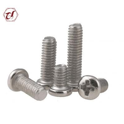 A2 SS304 DIN7985 Cross Phillips Pan Head Machine Screw