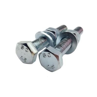 Fastener Factory Hex Bolt with Washer and Nut Zinc Palted