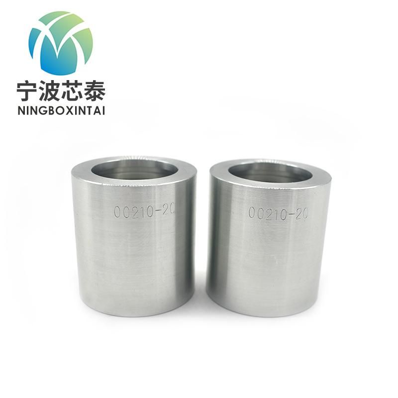 for SAE R2at Hose ISO Certification Zinc Plated Hydraulic Hose Ferrule Hydraulic Connector Hydraulic Tube Fitting Hose Adapter Hydraulic Coupler Hydraulic Hose