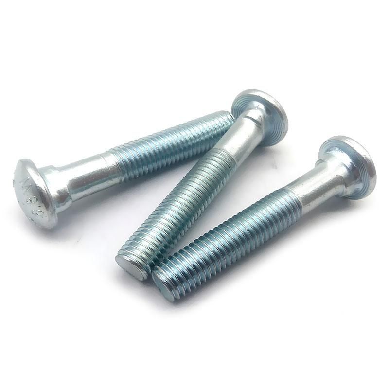 Galvanized Railway Fastener Elliptic Neck Track Bolts Hot Forging Bolt Carbon Steel Railway Rail Fish Plate Bolt