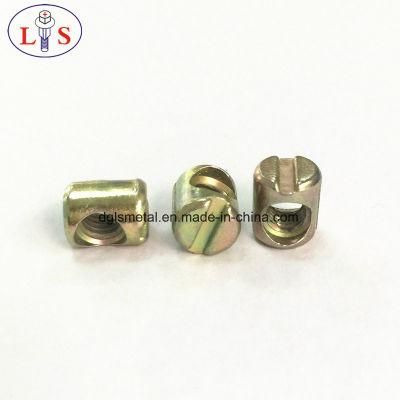 Zinc Alloy Slotted Cross Furniture Barrel Nut